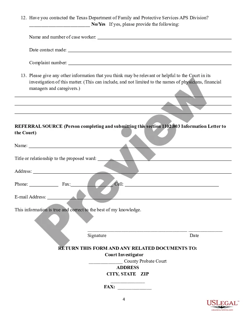 Get Guardianship Referral Form Preview Guardianship Referral Form