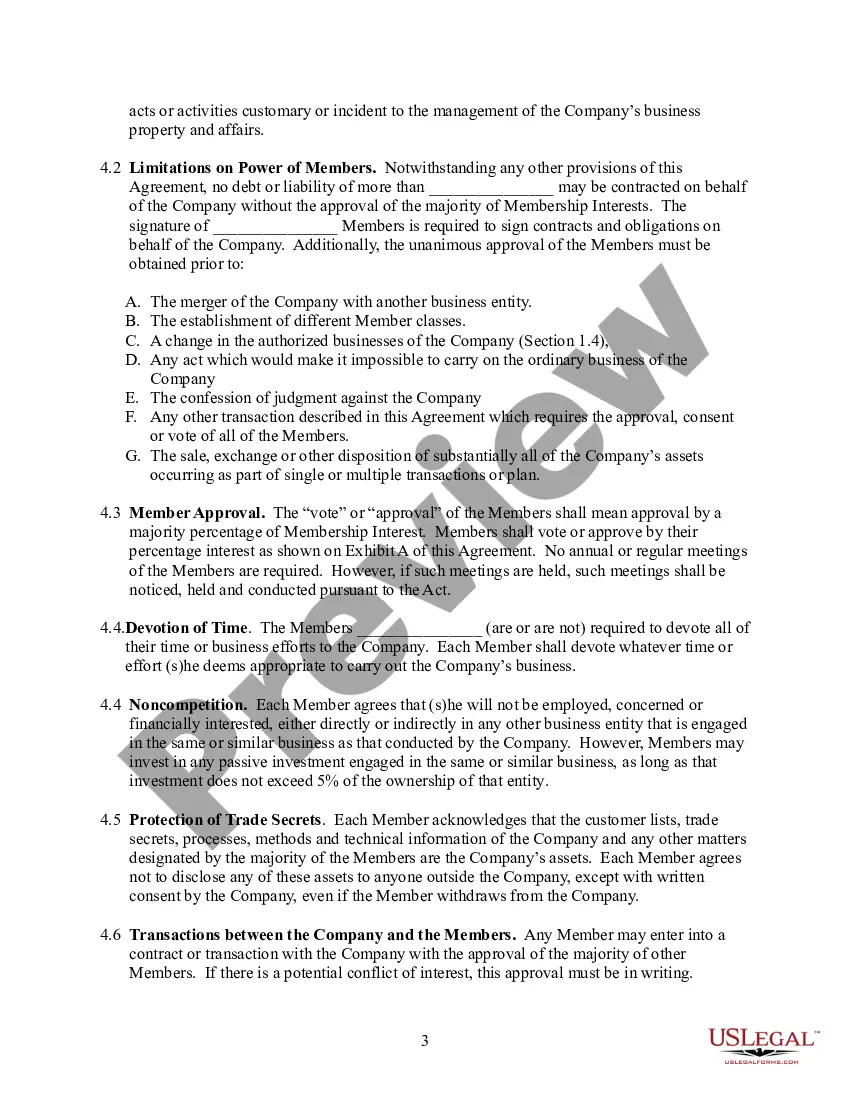 Get Operating Agreement Preview Operating Agreement