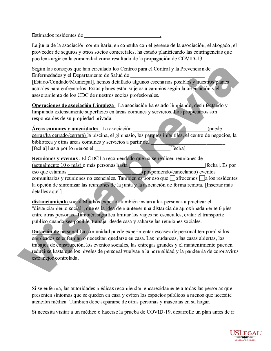 Montgomery Maryland Carta a los residentes de la comunidad de la Junta ...