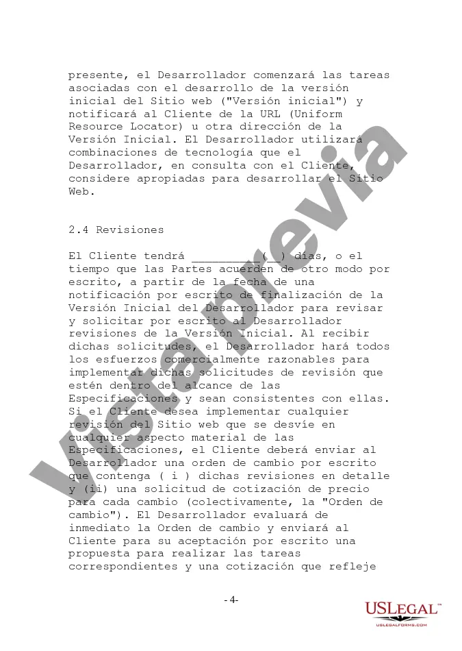 Get Acuerdo de desarrollo de sitio web orientado al proveedor Preview Acuerdo de desarrollo de sitio web orientado al proveedor