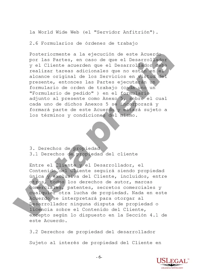 Get Acuerdo de desarrollo de sitio web orientado al proveedor Preview Acuerdo de desarrollo de sitio web orientado al proveedor