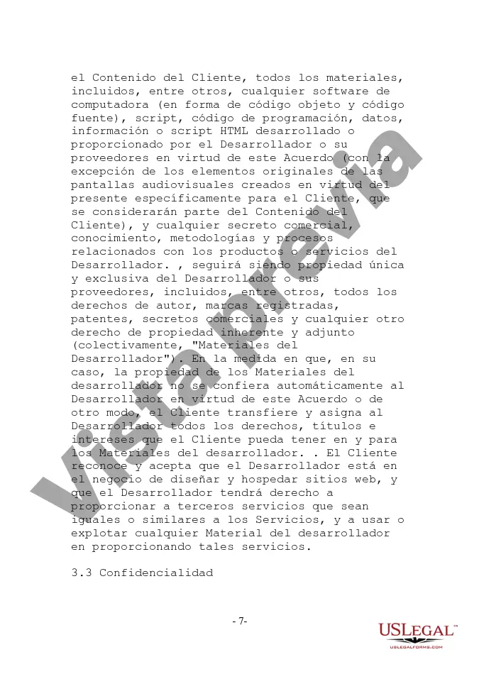 Get Acuerdo de desarrollo de sitio web orientado al proveedor Preview Acuerdo de desarrollo de sitio web orientado al proveedor