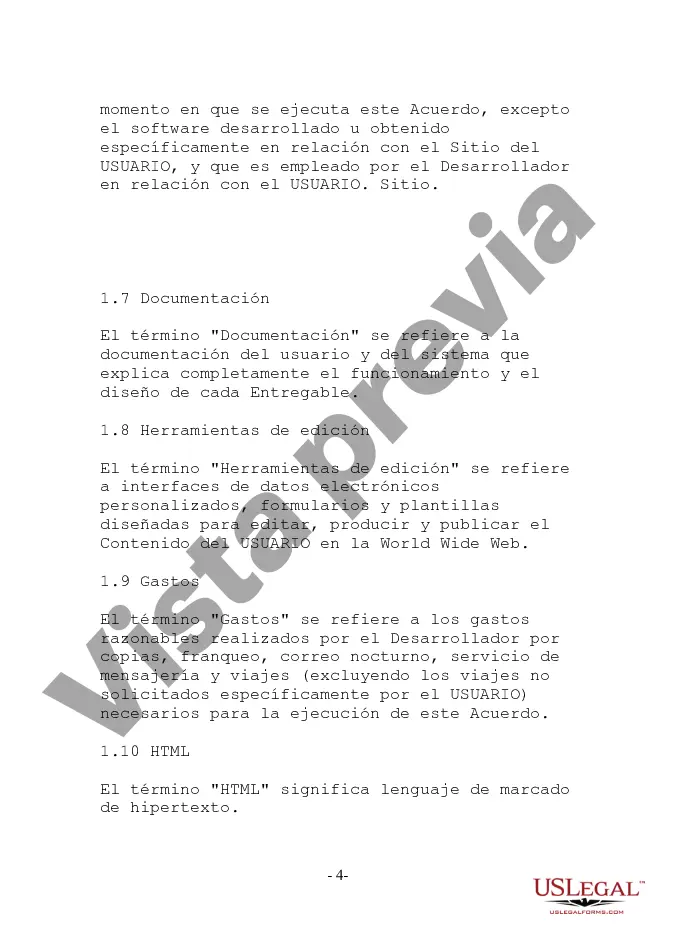 Preview Acuerdo de desarrollo de sitio web orientado al cliente