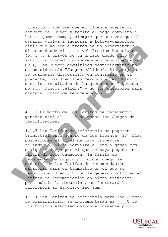 Preview Acuerdo de tarifa de referencia de enlace web