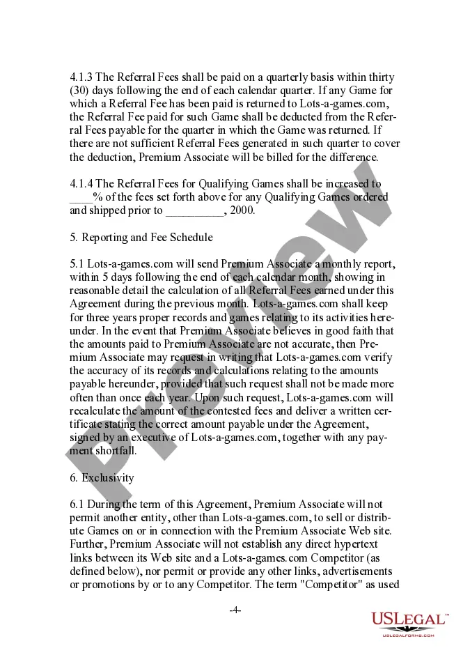 Get Web Linking Referral Fee Agreement Preview Web Linking Referral Fee Agreement