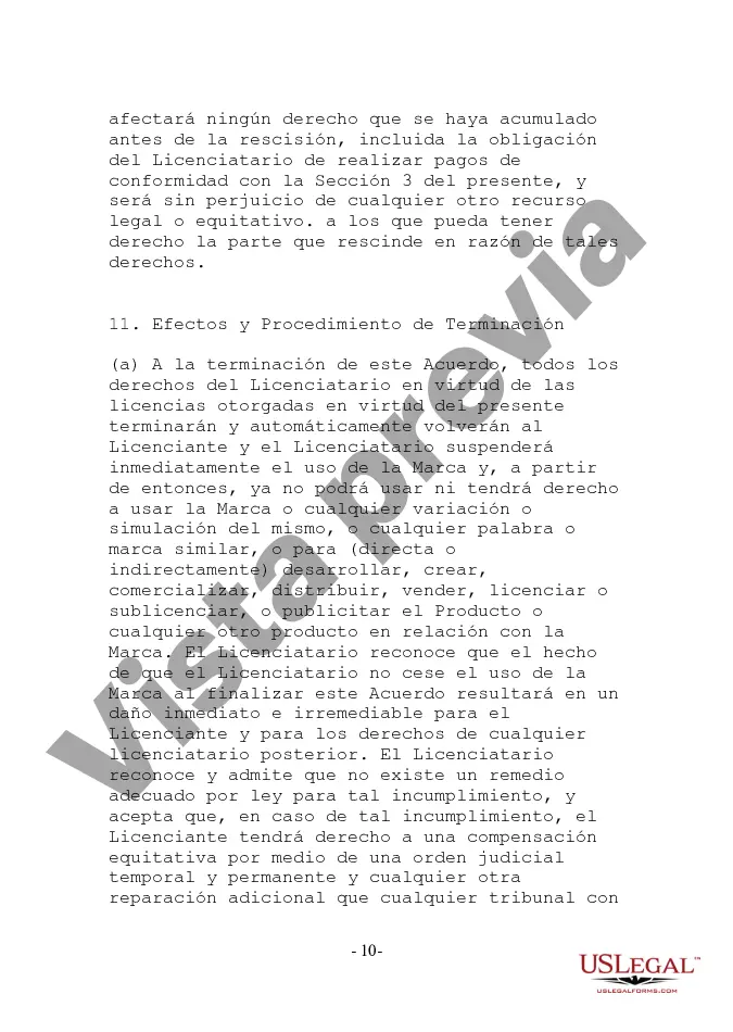 Preview Acuerdo de licencia de marca comercial para empresa de Internet