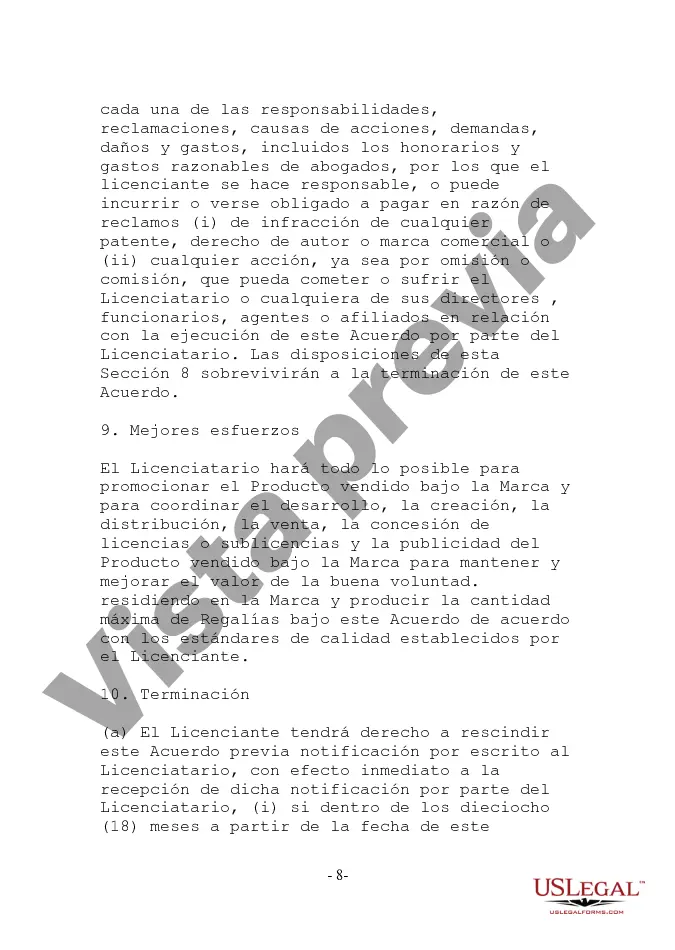 Preview Acuerdo de licencia de marca comercial para empresa de Internet