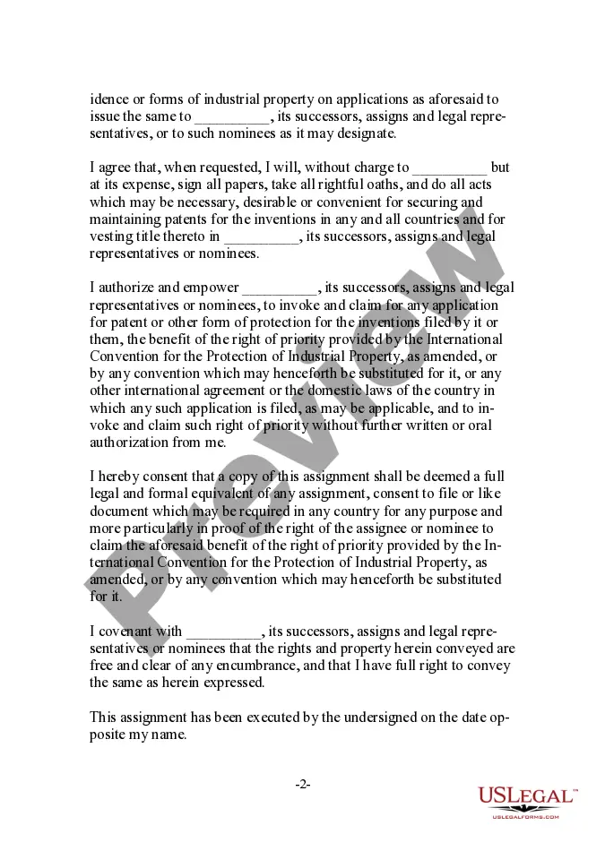 Preview Patent Assignment