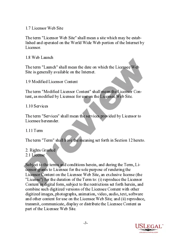 Get Content License Agreement Between Magazine Publisher and Media Company Preview Content License Agreement Between Magazine Publisher and Media Company