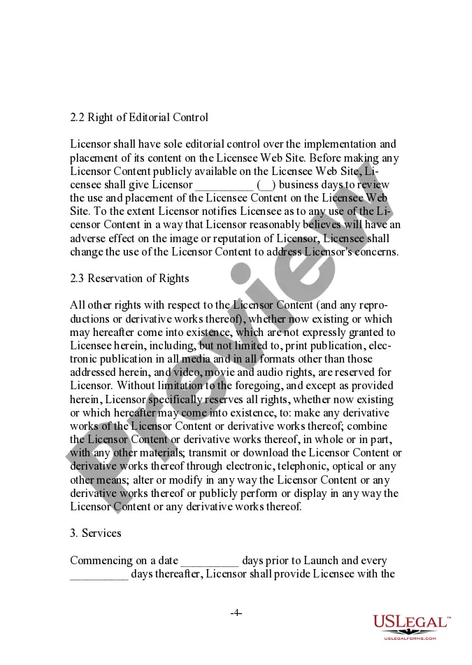 Get Content License Agreement Between Magazine Publisher and Media Company Preview Content License Agreement Between Magazine Publisher and Media Company