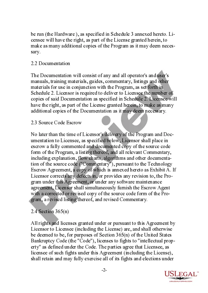 Preview Perpetual Irrevocable Nonexclusive User-Oriented Software License Agreement