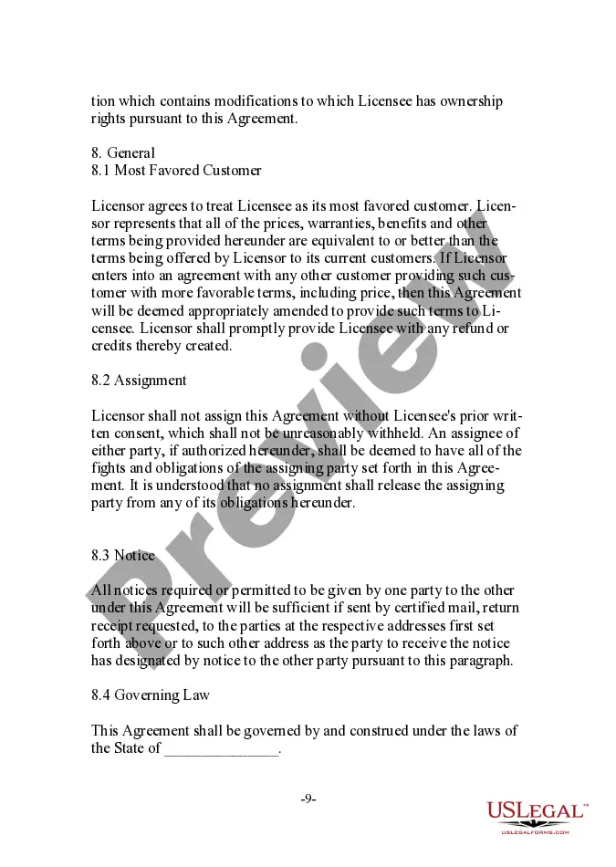 Preview Perpetual Irrevocable Nonexclusive User-Oriented Software License Agreement