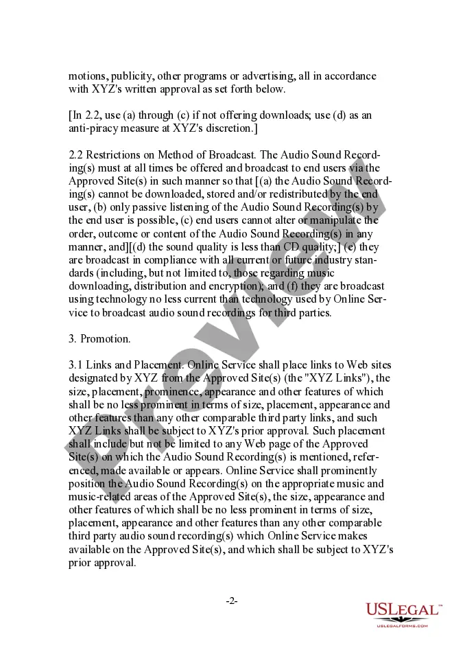 Get Audio Streaming - Downloading License Agreement Preview Audio Streaming - Downloading License Agreement