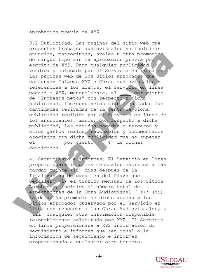 Preview Transmisión de video - Acuerdo de licencia de descarga