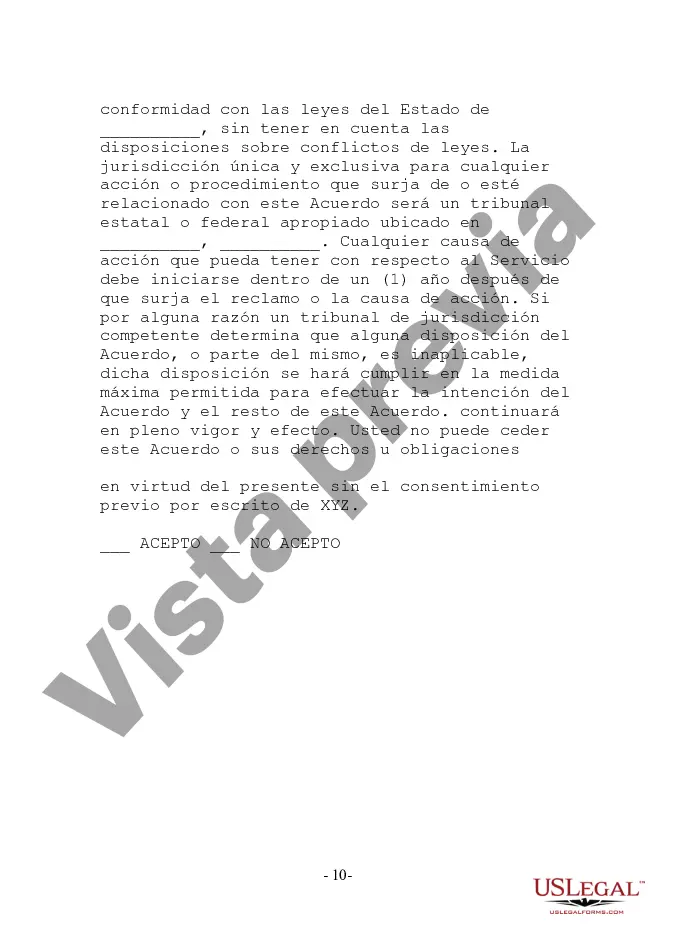 Preview Acuerdo de acceso a Internet