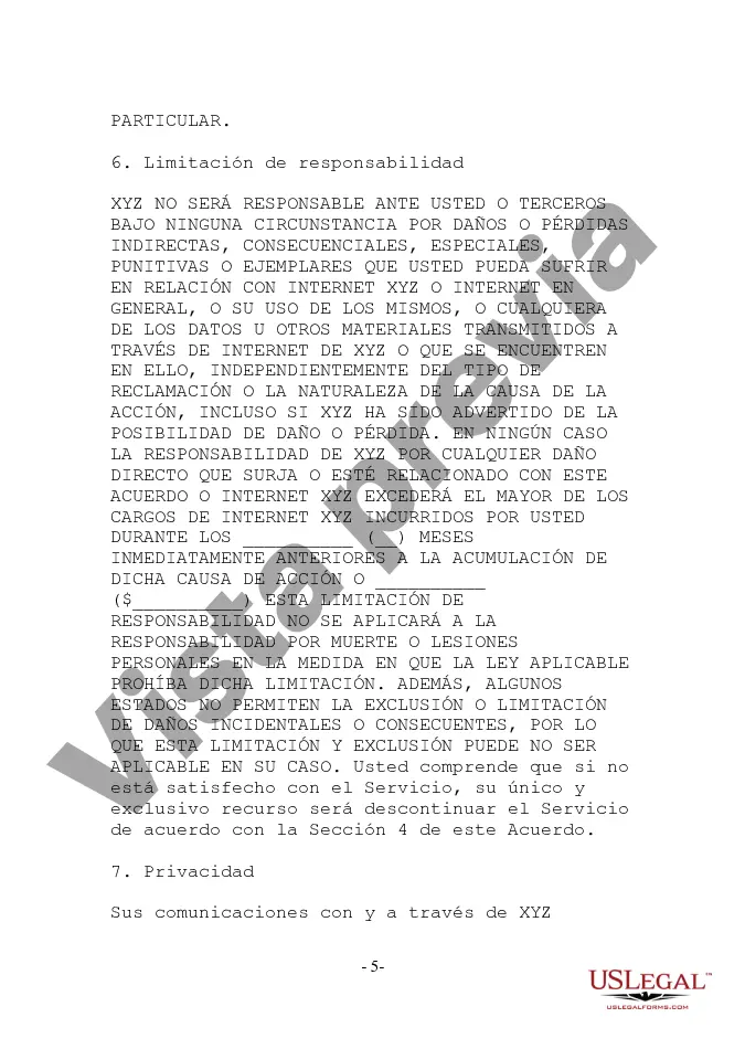 Preview Acuerdo de acceso a Internet