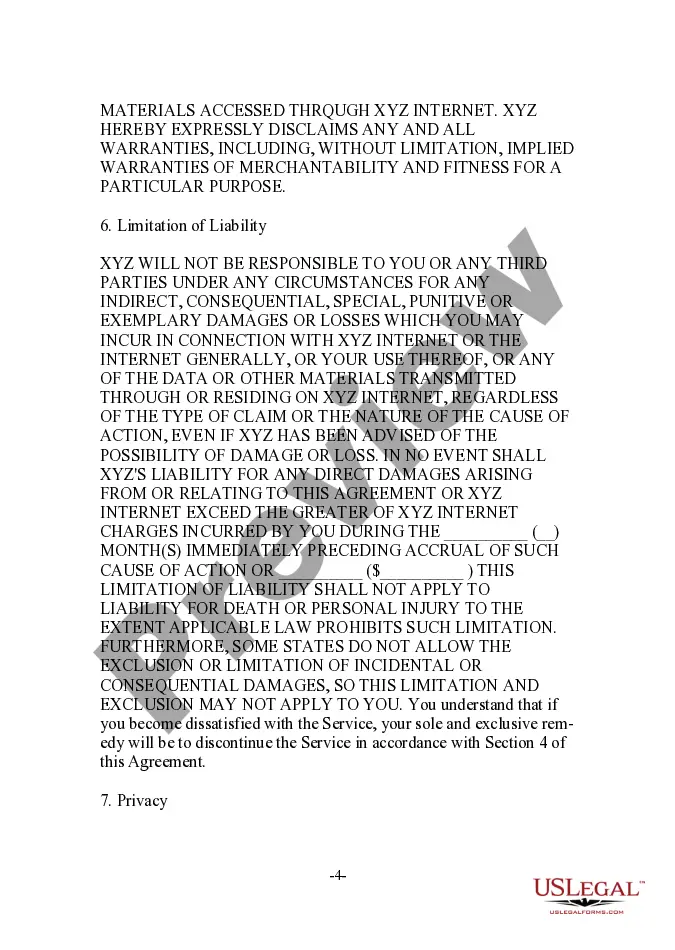 Get Internet Access Agreement Preview Internet Access Agreement