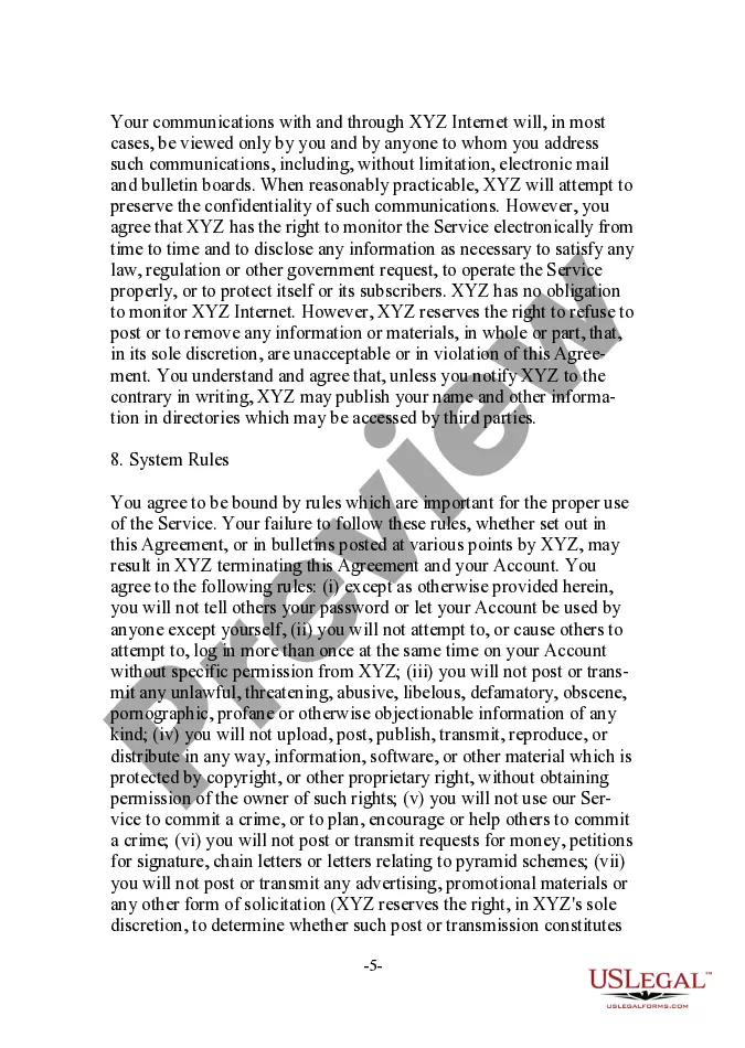 Get Internet Access Agreement Preview Internet Access Agreement