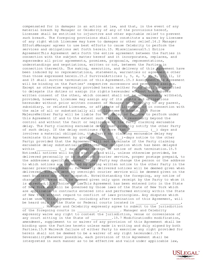 Get Celebrity Name and Likeness Release for Use on a Web Site Preview Celebrity Name and Likeness Release for Use on a Web Site