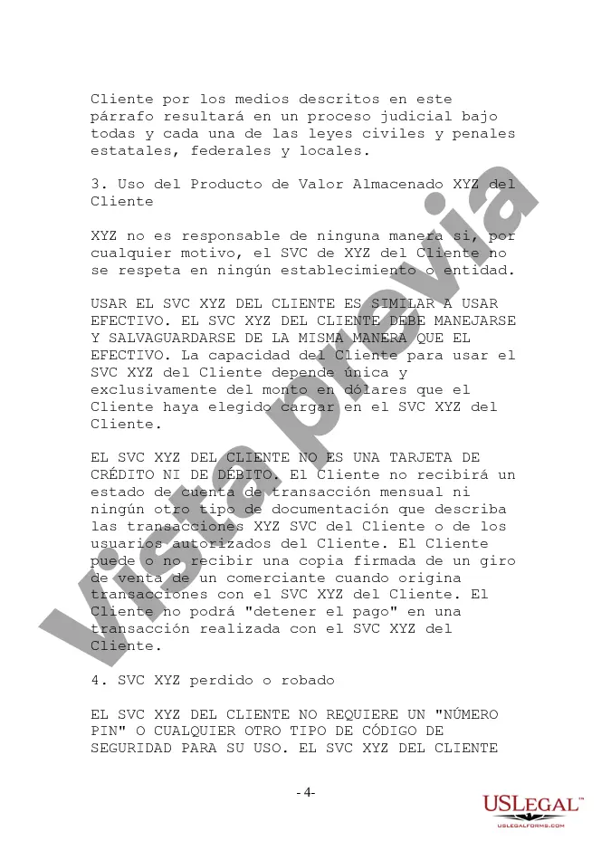 Preview Emisor - Suscriptor - Acuerdo de producto de valor almacenado de muestra orientado y divulgaciones