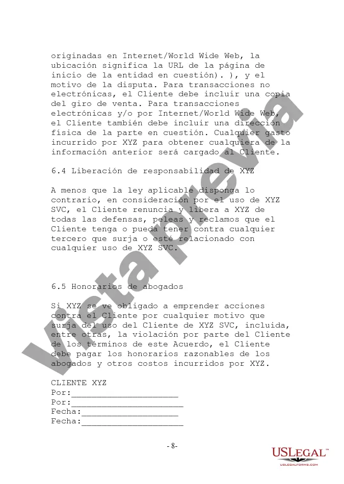 Preview Emisor - Suscriptor - Acuerdo de producto de valor almacenado de muestra orientado y divulgaciones