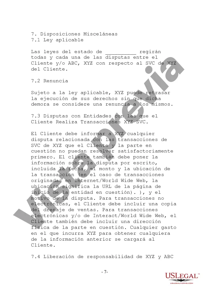 Preview Acuerdo y divulgaciones de productos de valor almacenado