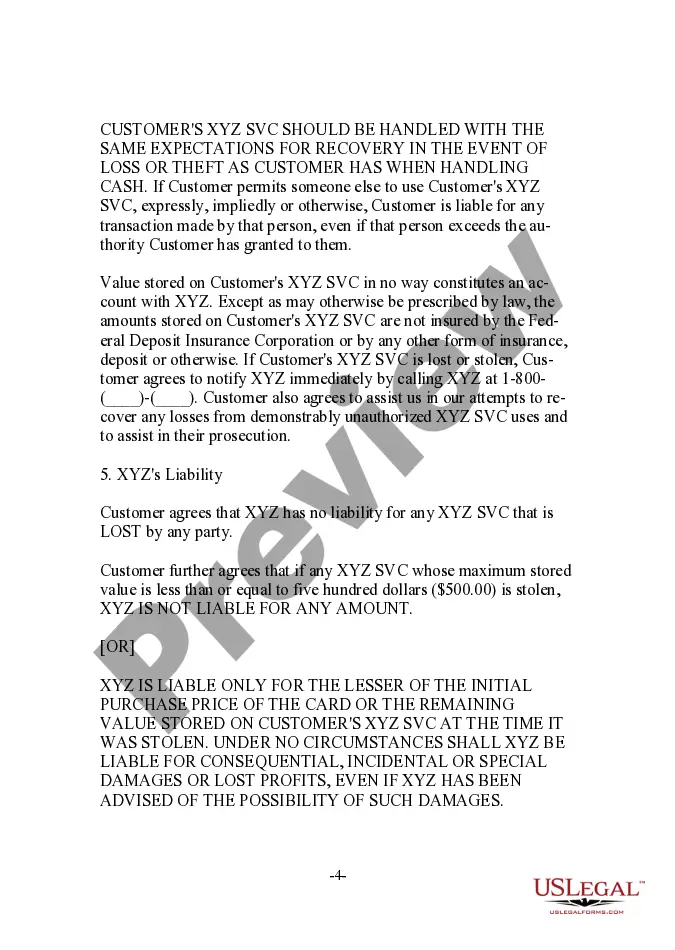Get Stored Value Product Agreement and Disclosures Preview Stored Value Product Agreement and Disclosures