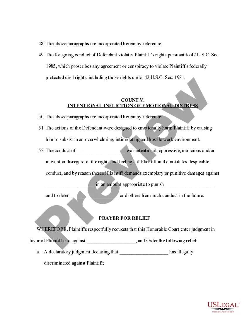 Preview Complaint to remedy discrimination on basis of race, ethnicity and ancestry