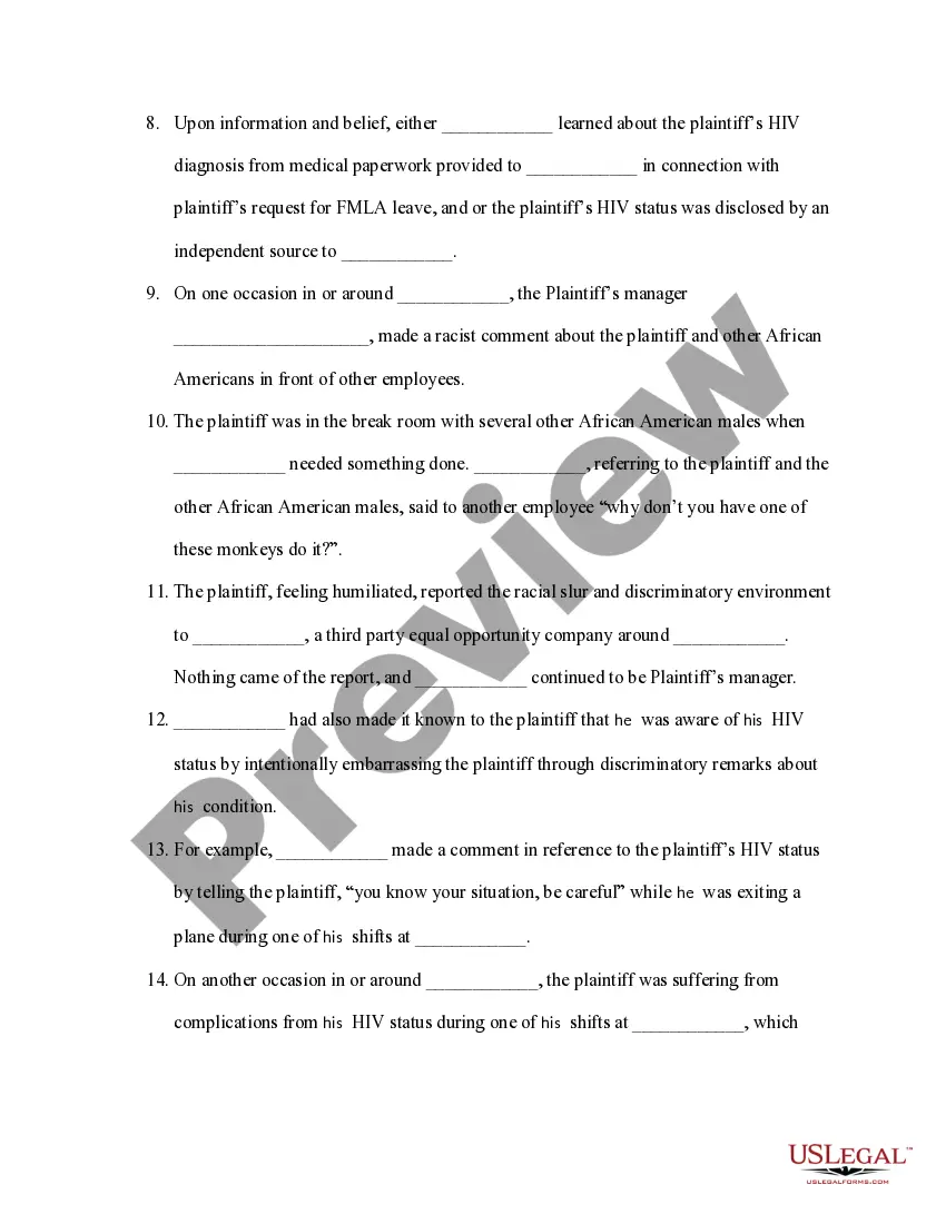 Get Complaint to remedy discrimination on basis of disability and race Preview Complaint to remedy discrimination on basis of disability and race