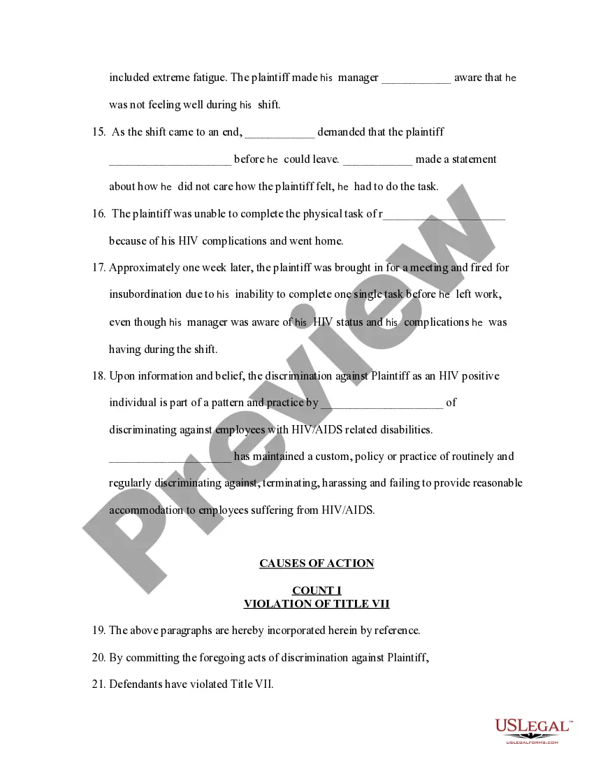 Get Complaint to remedy discrimination on basis of disability and race Preview Complaint to remedy discrimination on basis of disability and race