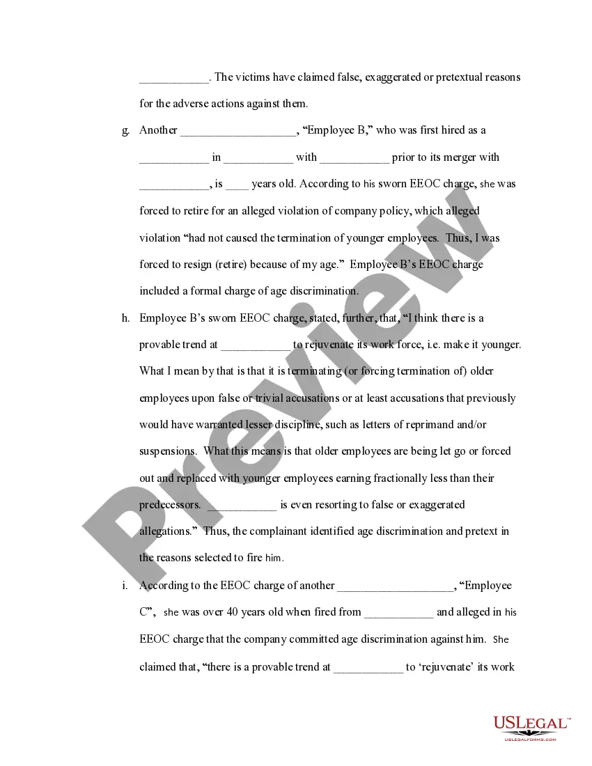 Get Complaint to remedy discrimination in violation of the ADEA Preview Complaint to remedy discrimination in violation of the ADEA