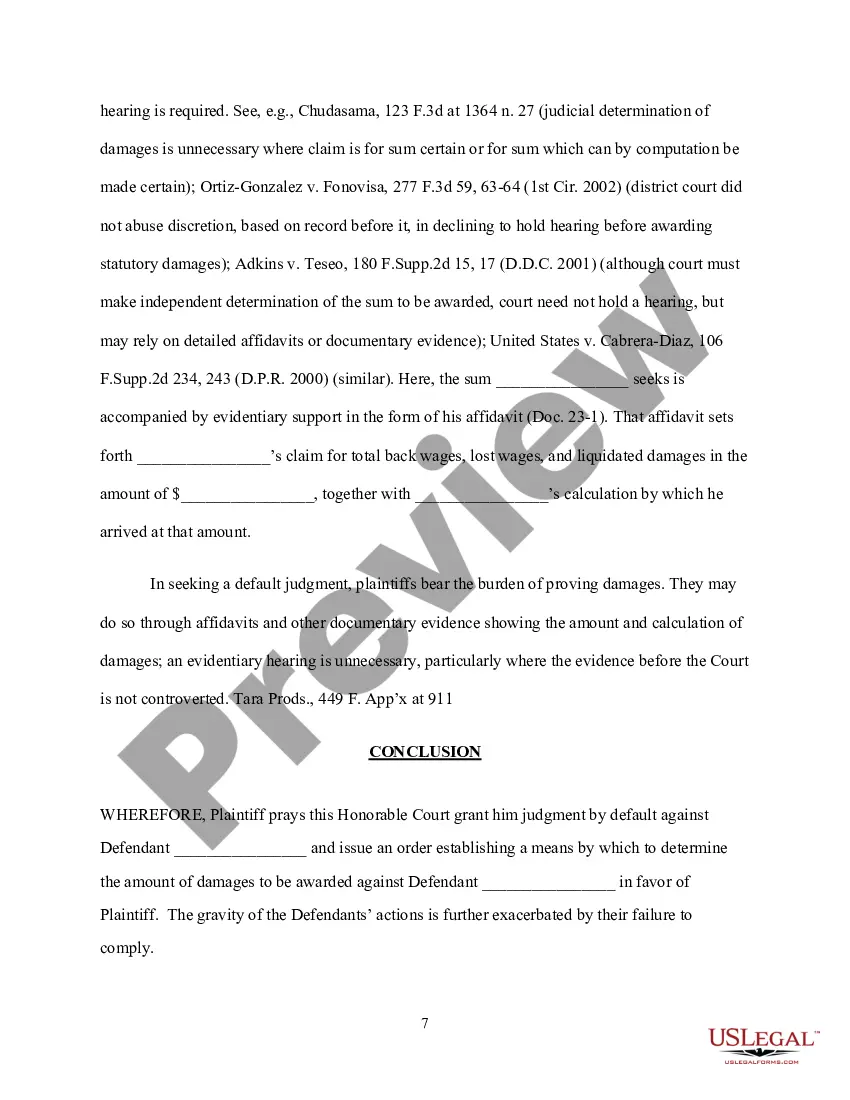 Get Motion for Default for Failure to Plead and Answer Preview Motion for Default for Failure to Plead and Answer