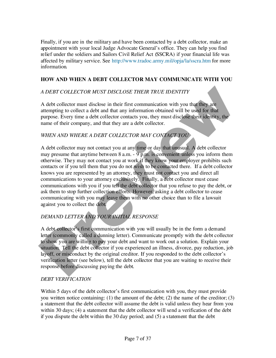 page 6 Fair Debt Collection Practices Act Handbook preview