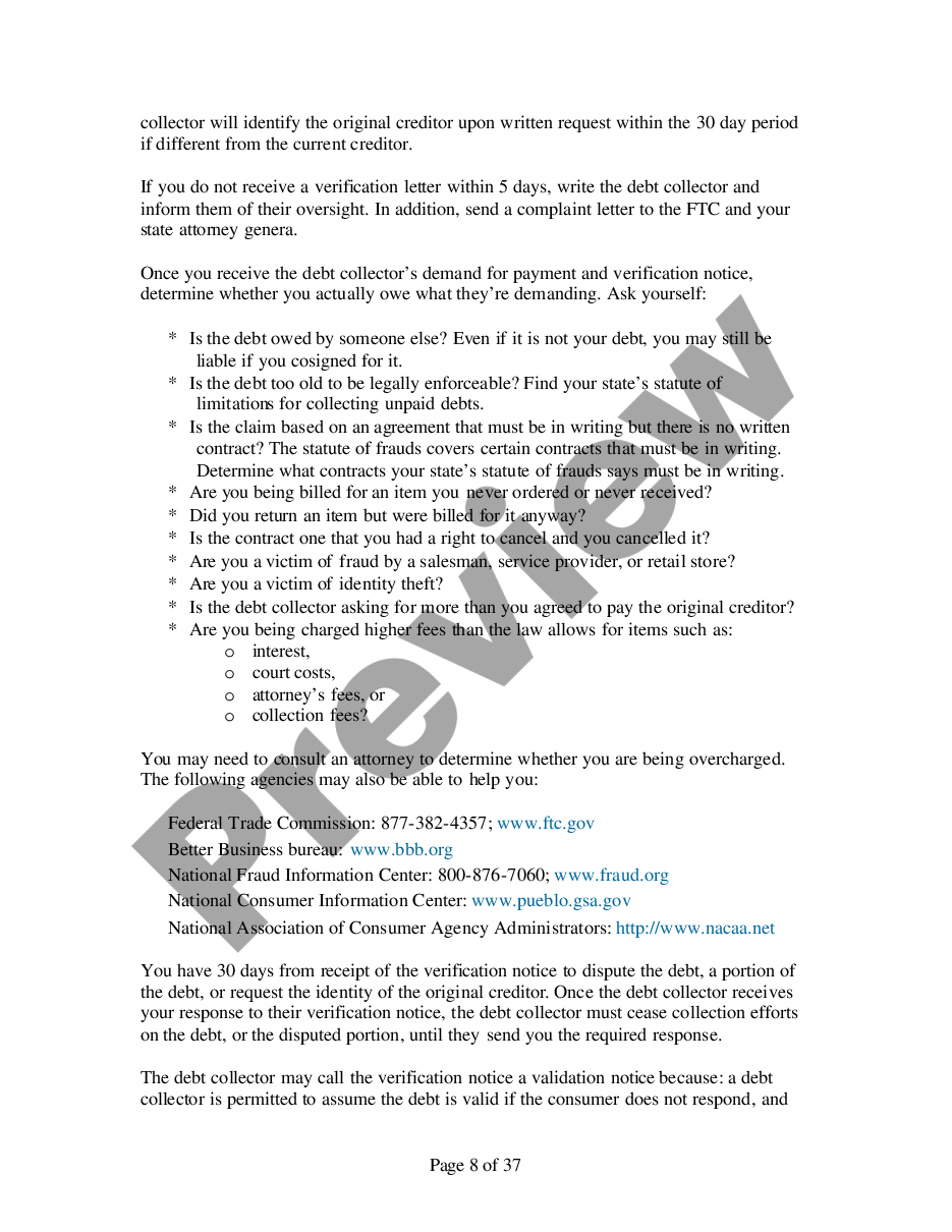 page 7 Fair Debt Collection Practices Act Handbook preview