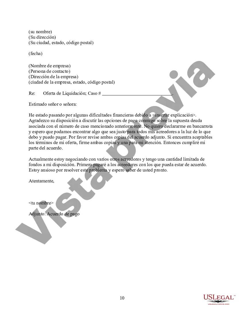 Preview Acuerdo de pago