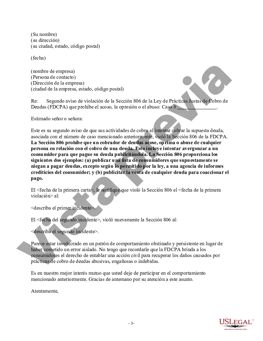 Preview Aviso al cobrador: publicación ilegal de una deuda para coaccionar el pago