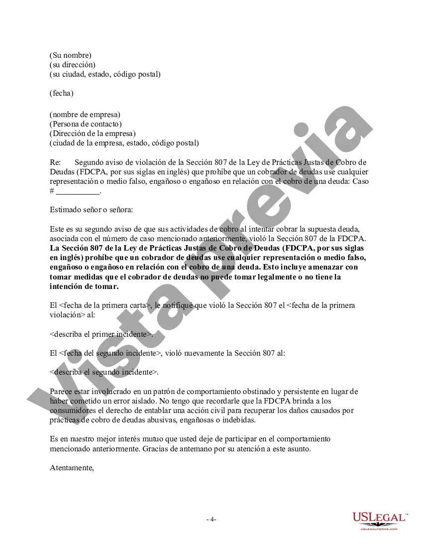 Preview Aviso al cobrador: uso de amenazas falsas