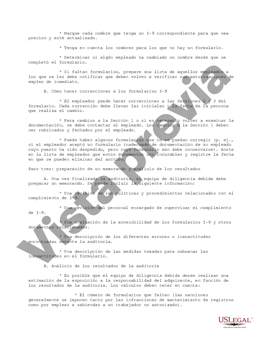 Get Procedimiento para realizar una auditoría I 9 Preview Procedimiento para realizar una auditoría I 9