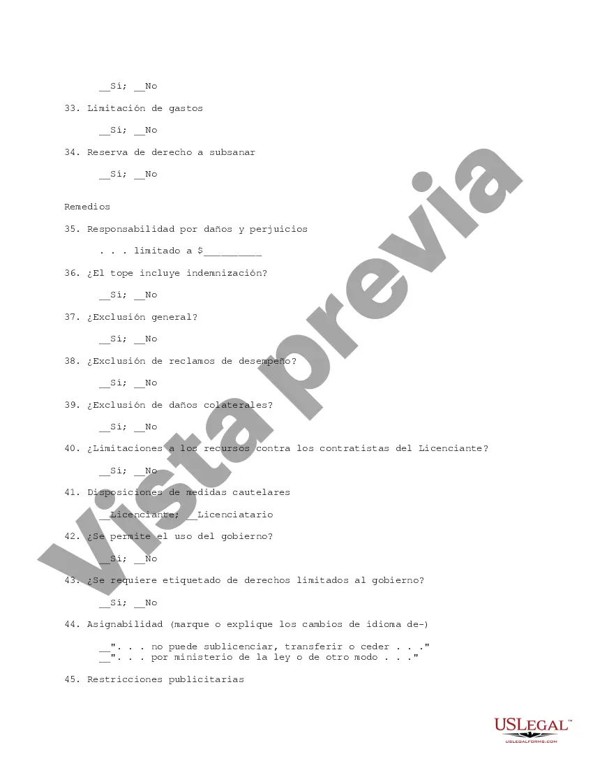Get Lista de verificación de diligencia debida de licencia de software Preview Lista de verificación de diligencia debida de licencia de software