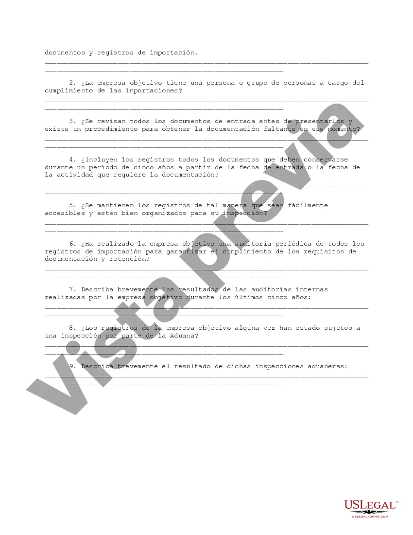 Preview Cumplimiento de importaciones y revisión de registros Diligencia debida