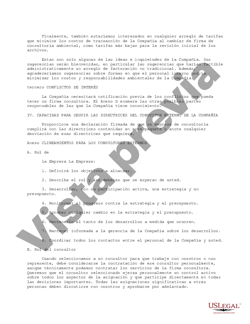 Preview Especialista en evaluación de riesgos Solicitud de propuesta