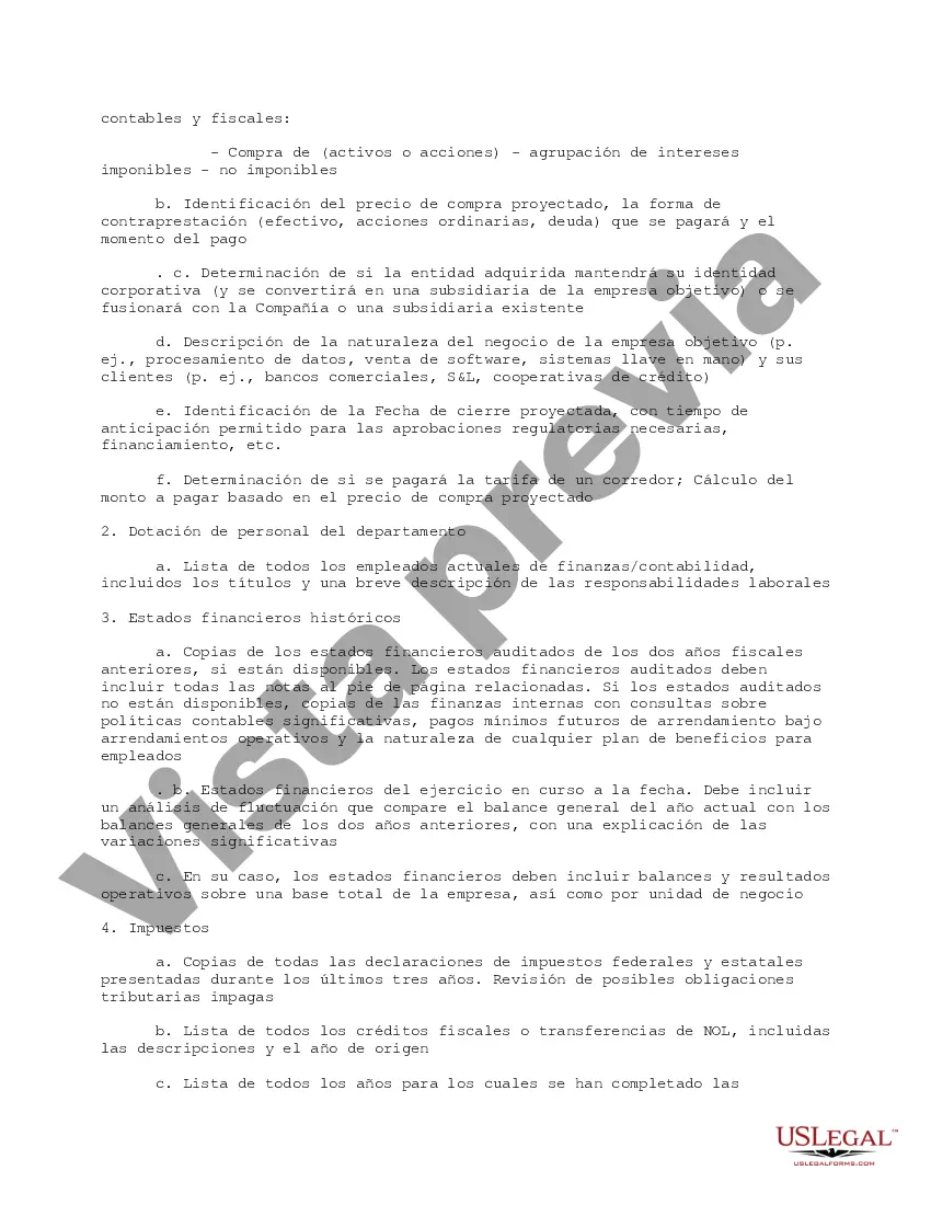 Get Resumen de la lista de verificación de diligencia debida para propósitos de revisión Transacción comercial general Preview Resumen de la lista de verificación de diligencia debida para propósitos de revisión Transacción comercial general