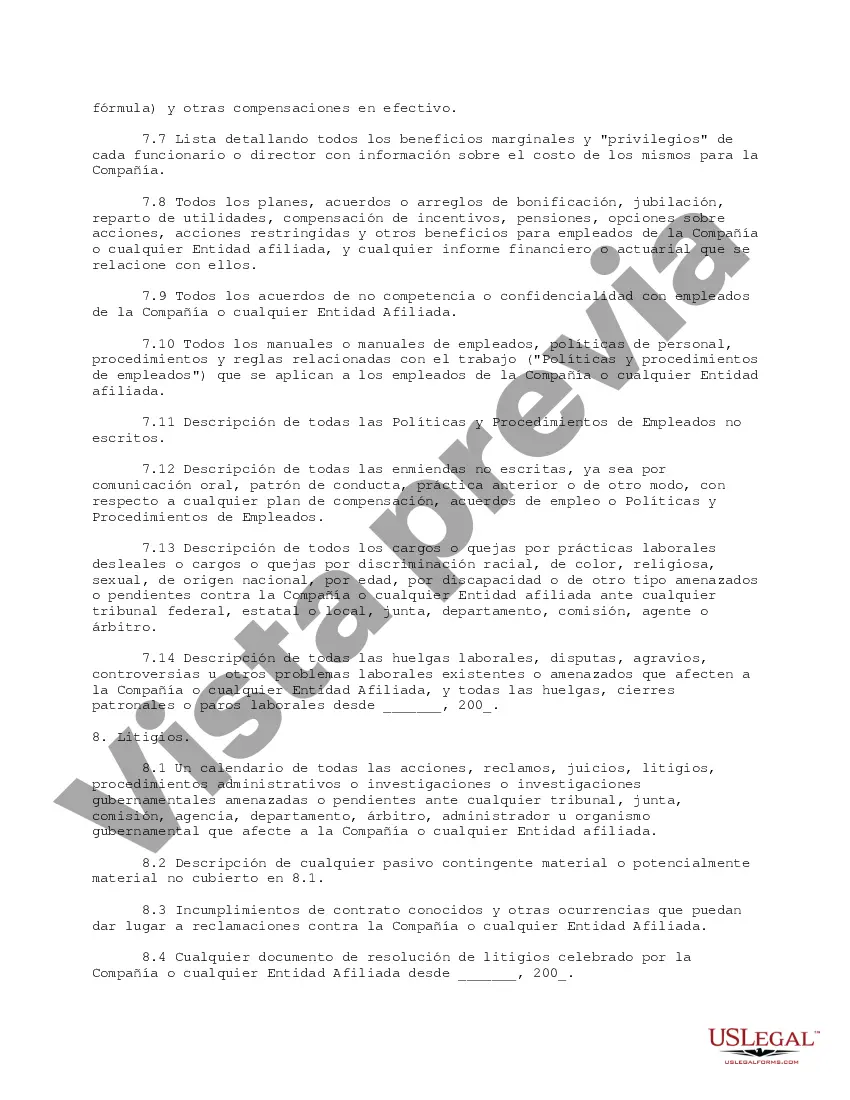 Get Lista de Solicitud de Documentos e Información para Oferta Secundaria de Acciones Preview Lista de Solicitud de Documentos e Información para Oferta Secundaria de Acciones