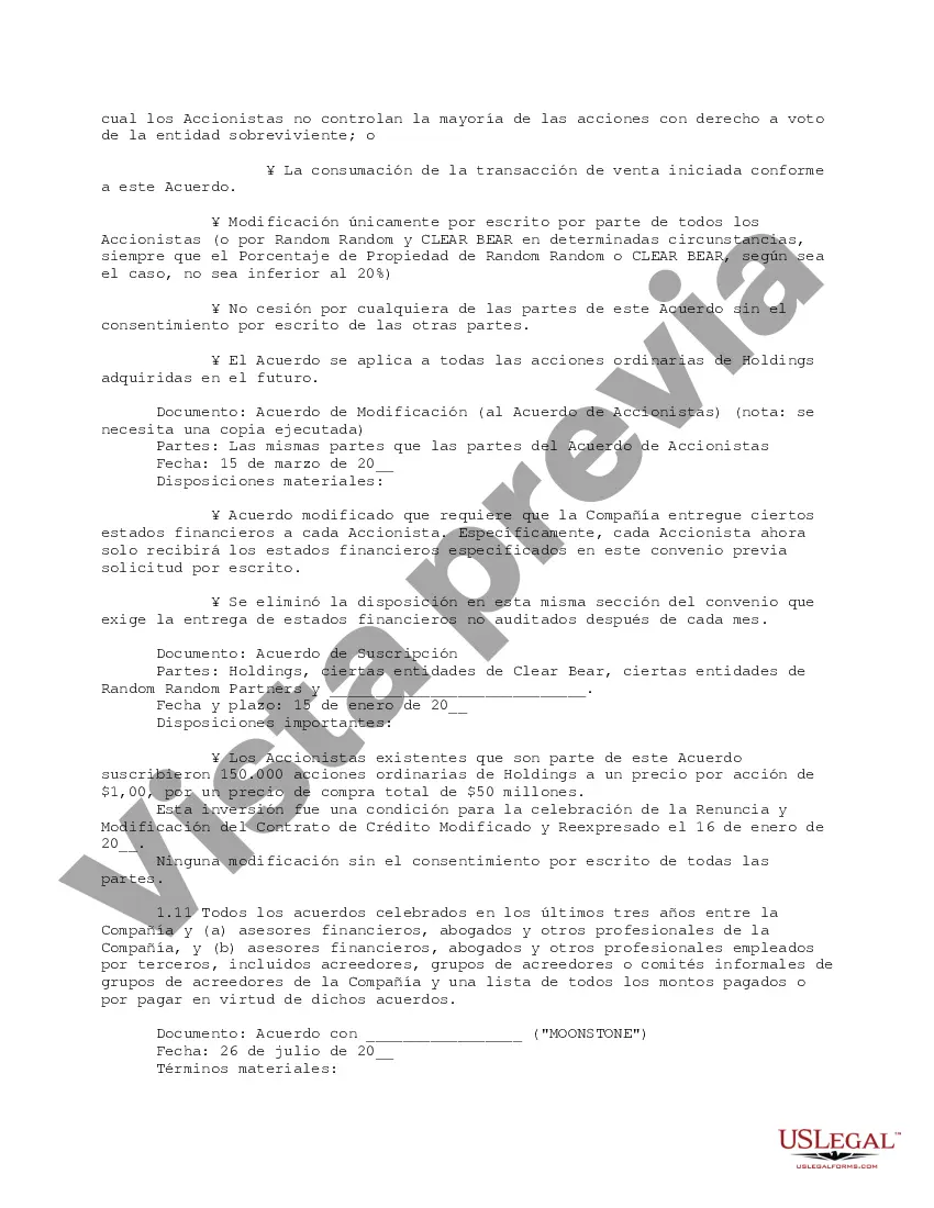 Preview Memorando de diligencia debida Quiebra Reestructuración