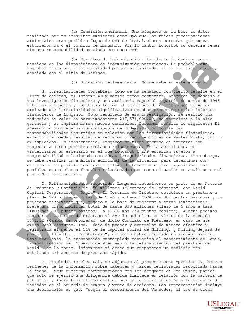 Get Resumen ejecutivo de los resultados finales de la diligencia debida Preview Resumen ejecutivo de los resultados finales de la diligencia debida
