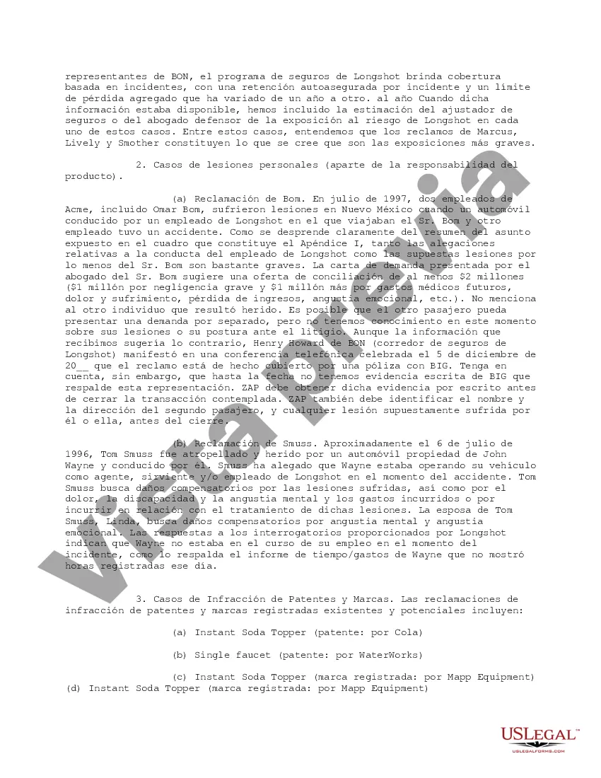 Get Resumen ejecutivo de los resultados finales de la diligencia debida Preview Resumen ejecutivo de los resultados finales de la diligencia debida