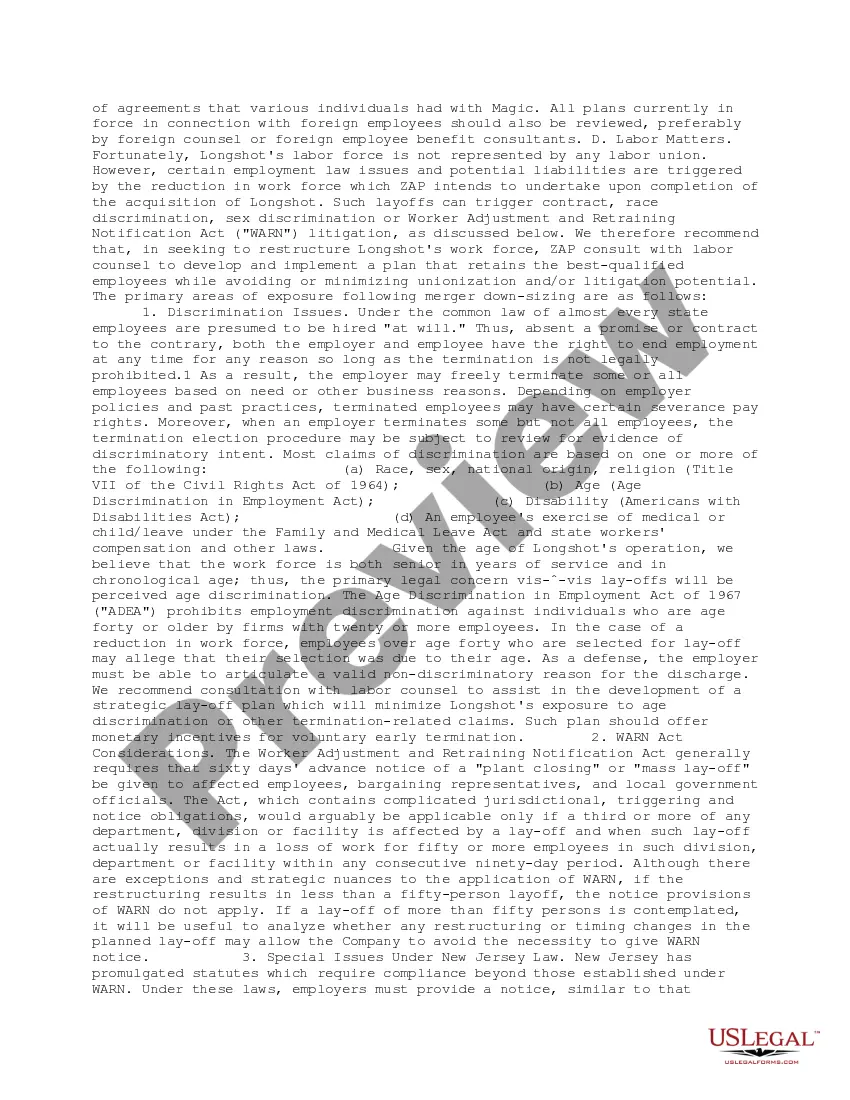 Get Executive Summary of Final Due Diligence Findings Preview Executive Summary of Final Due Diligence Findings