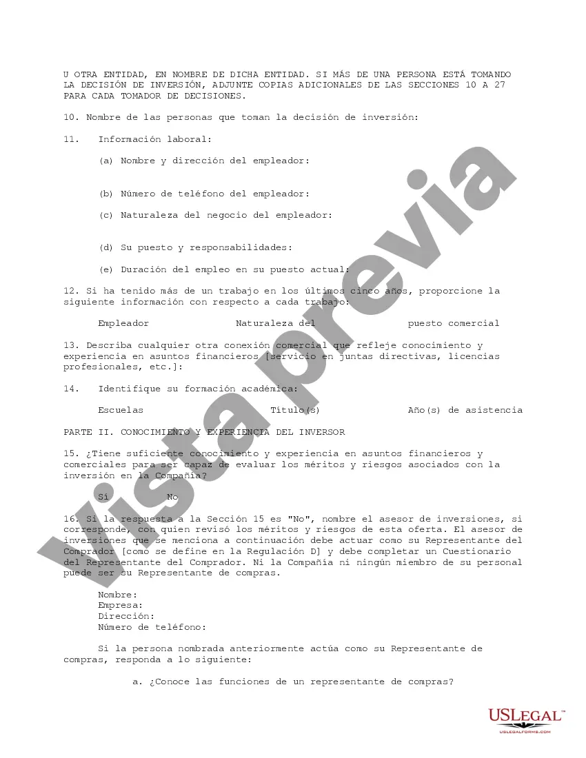 Preview Cuestionario de idoneidad del inversor
