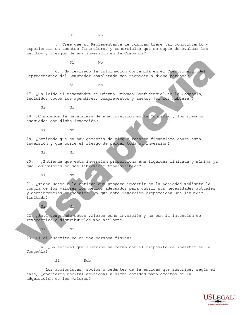 Preview Cuestionario de idoneidad del inversor