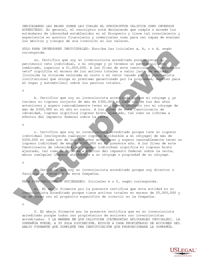 Preview Cuestionario de idoneidad del inversor